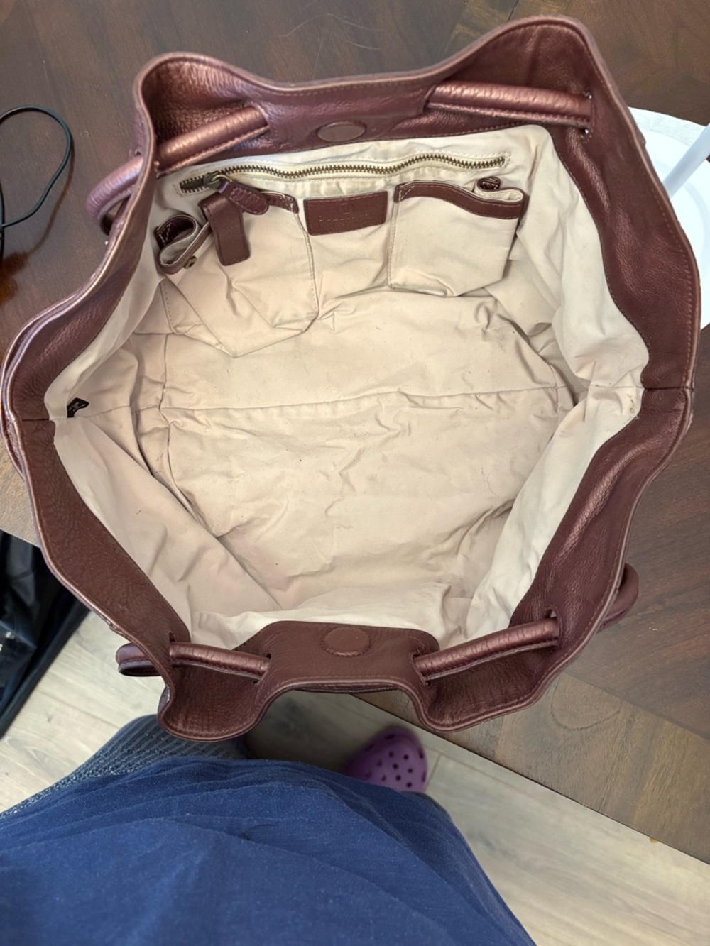 Cole Haan Village Paulette Pebble Leather Satchel/Shoulder Bag - Picture 6 of 6